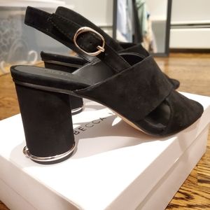 Rebecca Minkoff suede black sandal
